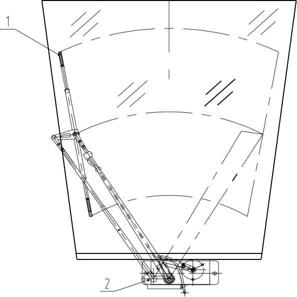 46C2233 000, FRONT WIPER AS, LIUGONG PARTS CATALOGUES