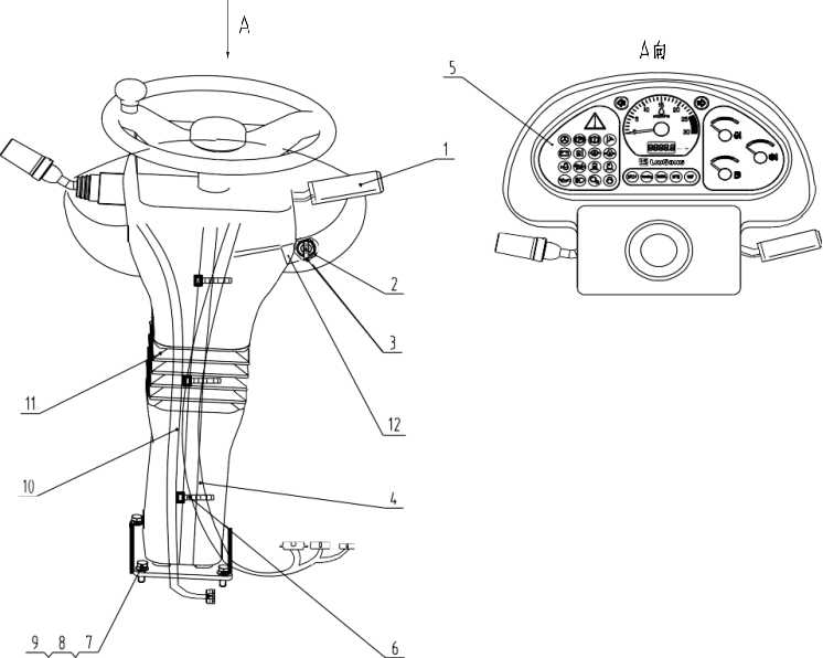 46C1595 002, INSTRUMENT PANEL, LIUGONG PARTS CATALOGUES